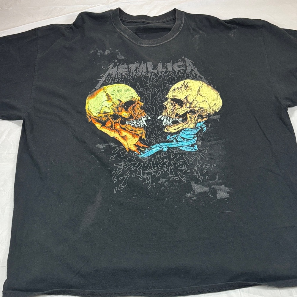 METALLICA PUSHEAD BLACK T SHIRT